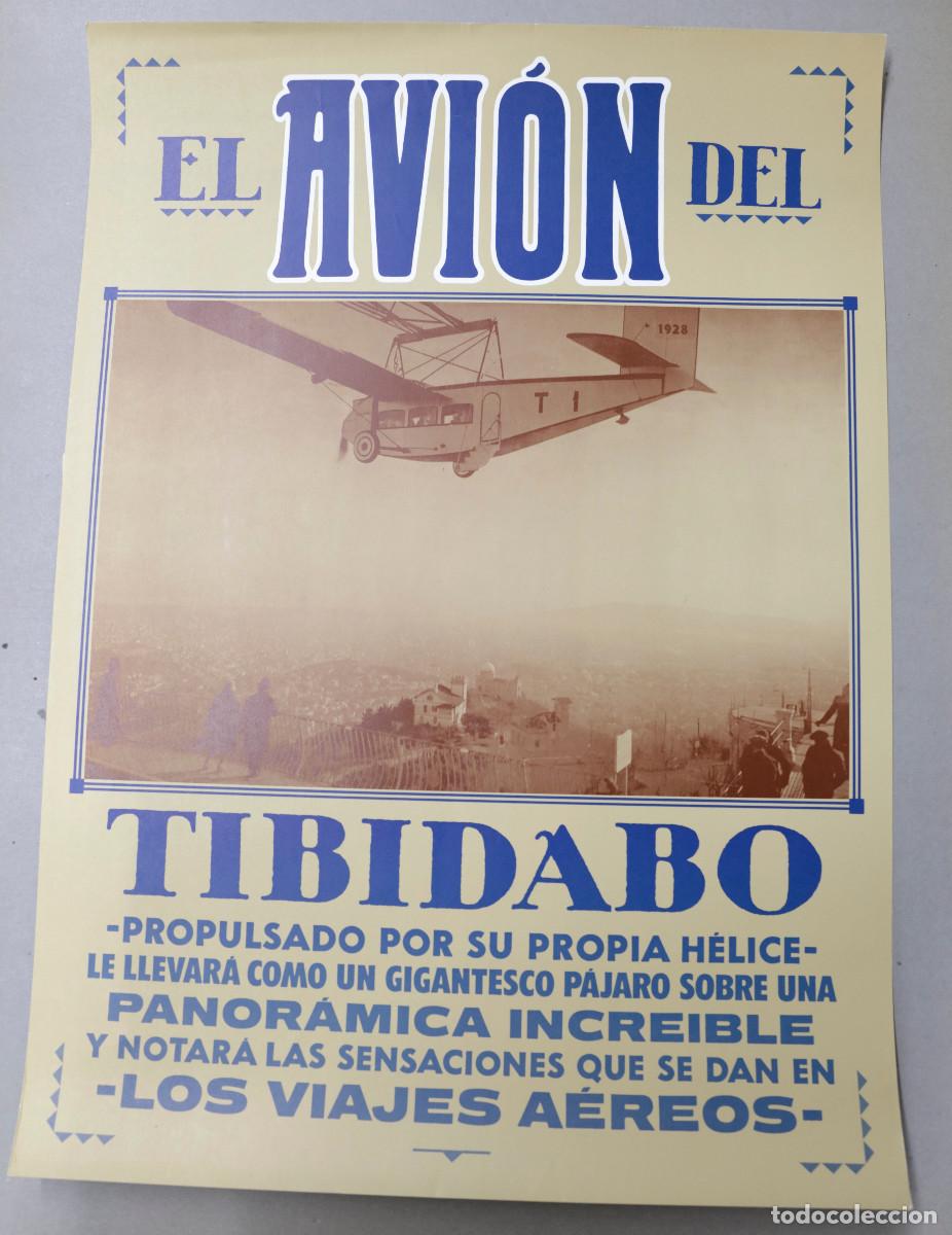 Collectionnisme d'affiches: CARTEL EL AVI&Oacute;N DEL TIBIDABO, 43X60CM.