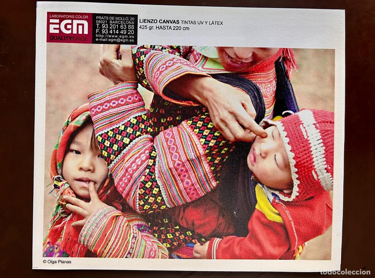 Coleccionismo de carteles: ETNIA FLOWER HMONG - VIETNAM - FOTO OLGA PLANAS - MODELO DE IMPRESI&Oacute;N EN LIENZO CANVAS DE EGM