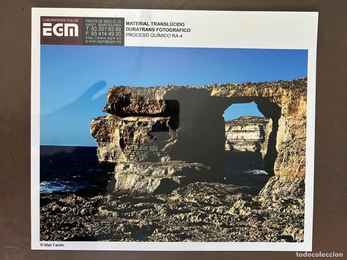 Collectionnisme d'affiches: AZURE WINDOW - DESAPARECIDA - GOZO MALTA - FOTO MATI FAIR&Eacute;N - MODELO DE DURATRANS FOTOGR&Aacute;FICO - EGM
