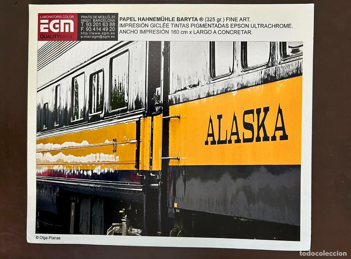 Coleccionismo de carteles: TREN ALASKA RAILROAD - FERROCARRIL - FOTO OLGA PLANAS - MODELO EN PAPEL HAHNEM&Uuml;HLE BARYTA - EGM