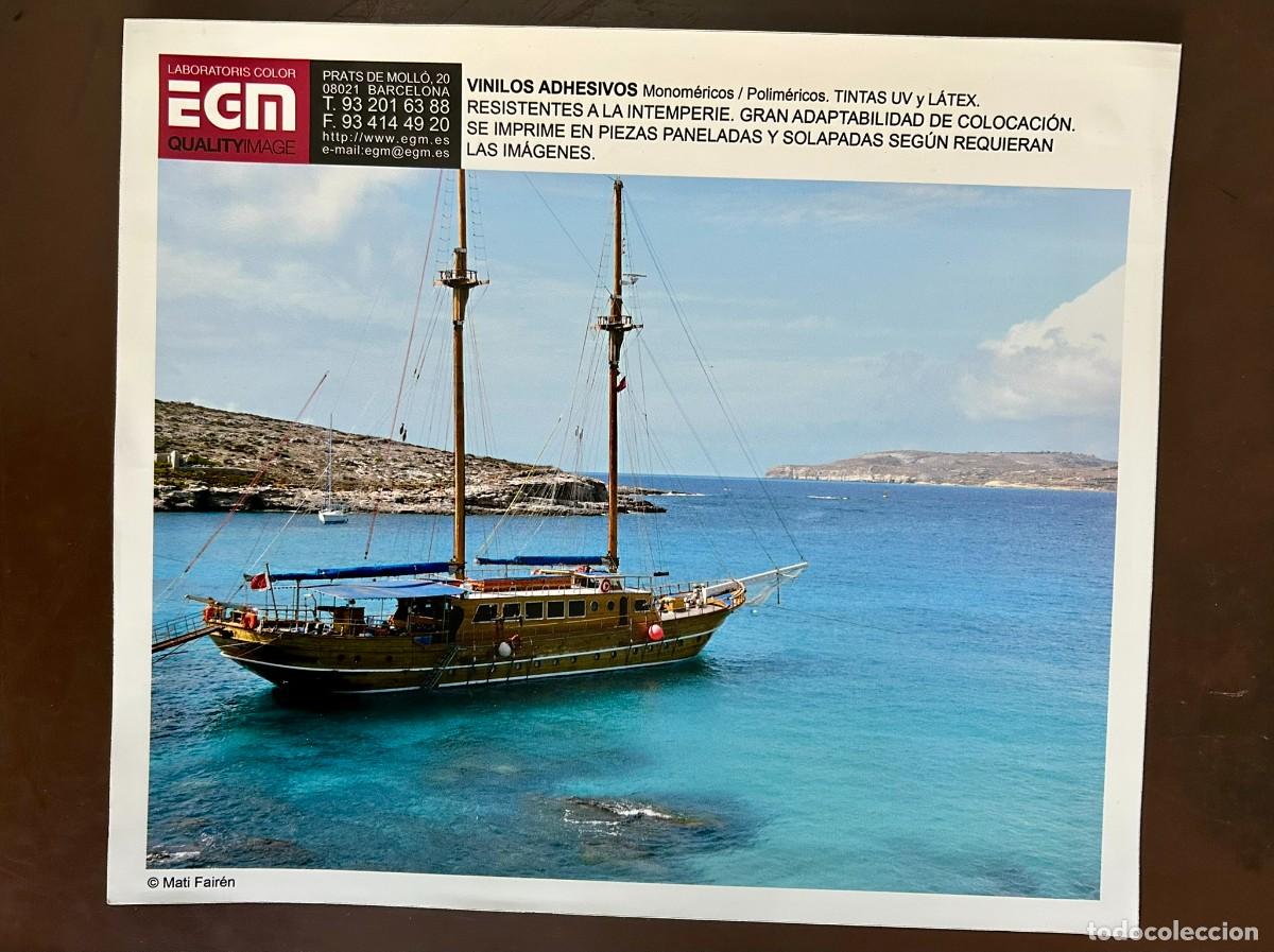 Collezionismo di affissi: GOLETA FERNANDES II - CAPTAIN MORGAN CRUISES - BLUE LAGOON - MALTA - MODELO DE VINILO ADHESIVO - EGM