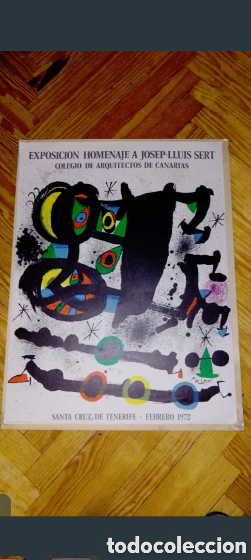 Coleccionismo de carteles: CARTEL LITOGR&Aacute;FICO ORIGINAL PARA EXPOSICI&Oacute;N EN OSAKA DE JOAN MIR&Oacute;.