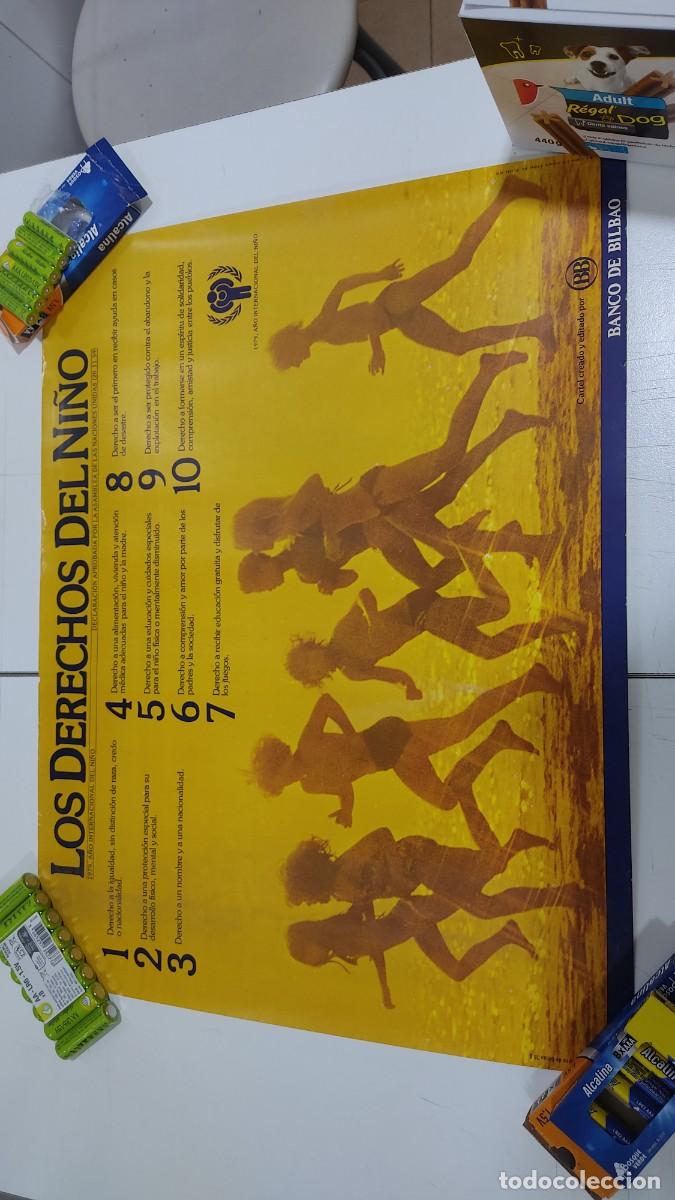 Coleccionismo de carteles: 1186 POSTER LOS DERECHOS DE LOS NI&Ntilde;OS, EDITADO POR BANCO DE BILBAO EN EL A&Ntilde;O 1981