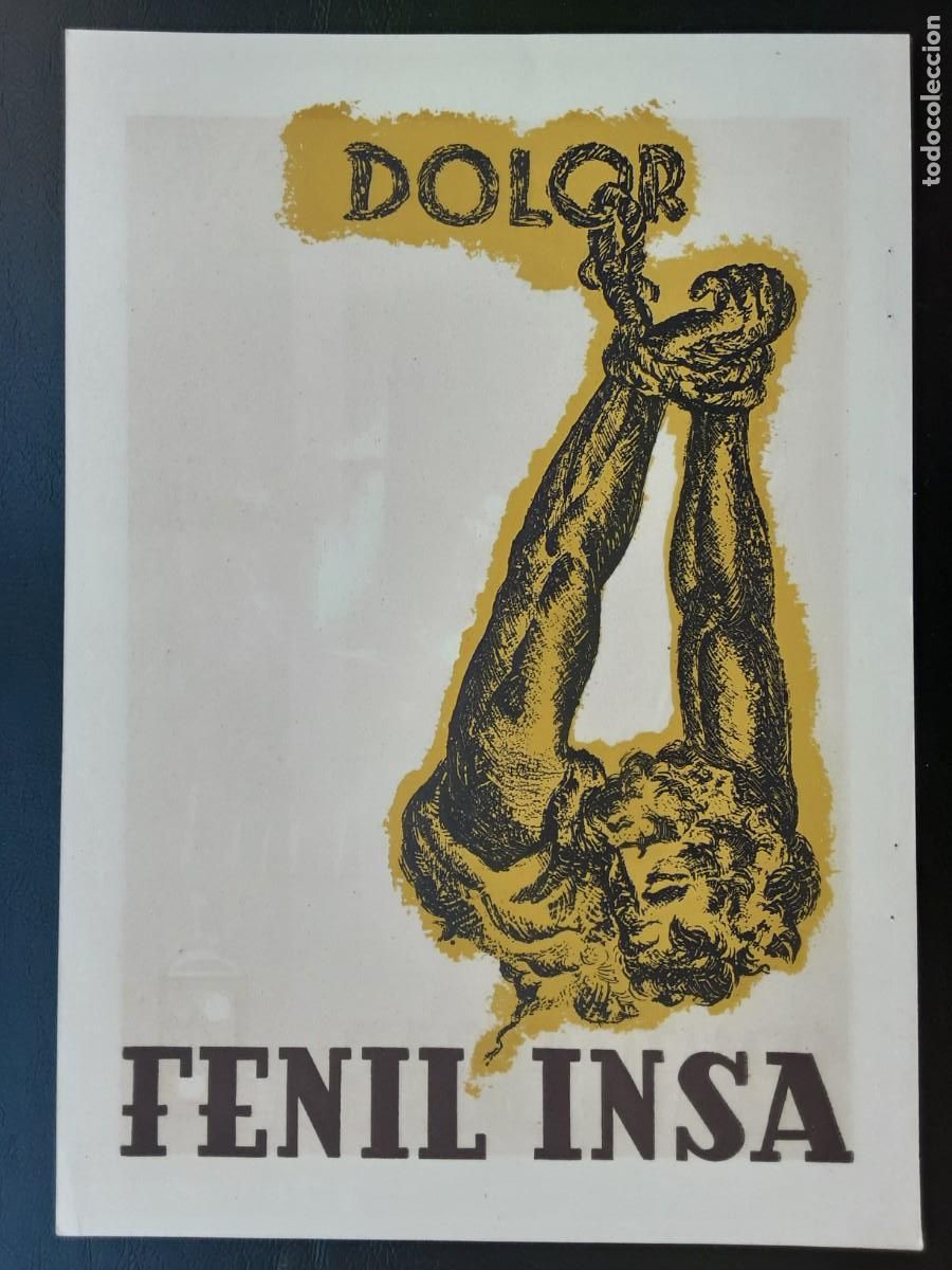 Coleccionismo de carteles: Dolor, anemias en la senectud, Hemat&oacute;geno y Fenil Insa