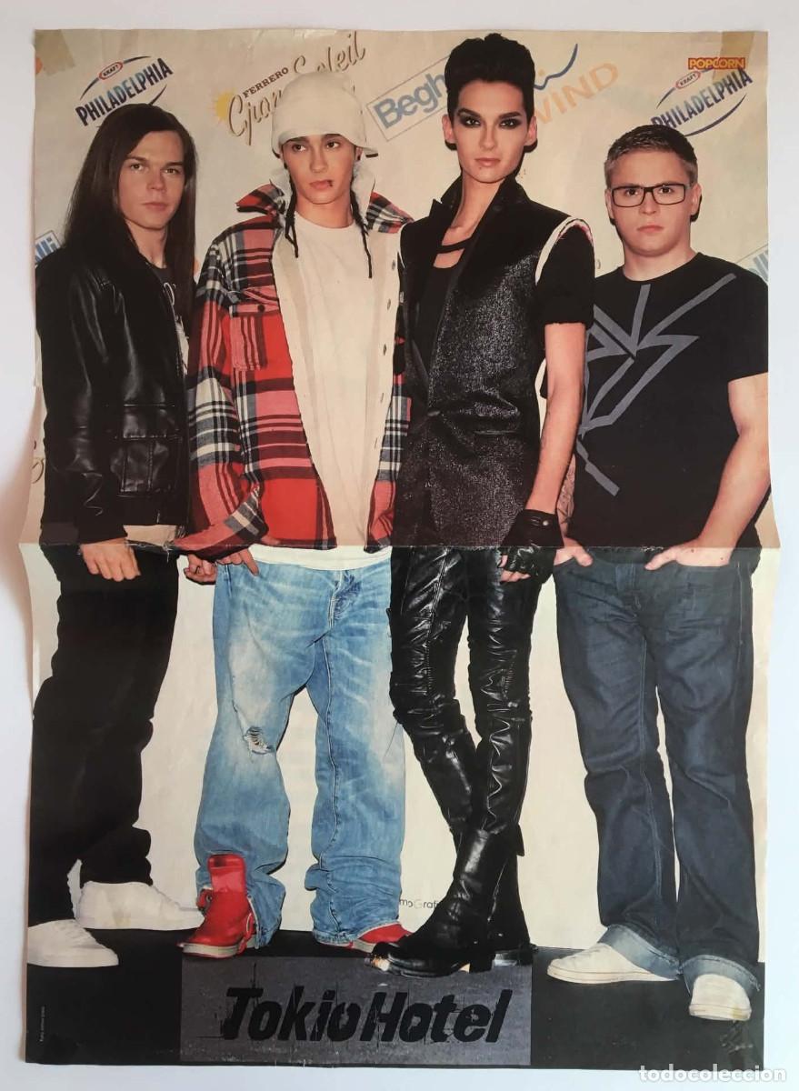 Coleccionismo de carteles: Tokio Hotel / Justin Bieber Double-Sided Poster - Popcorn Magazine Germany 2010 Music