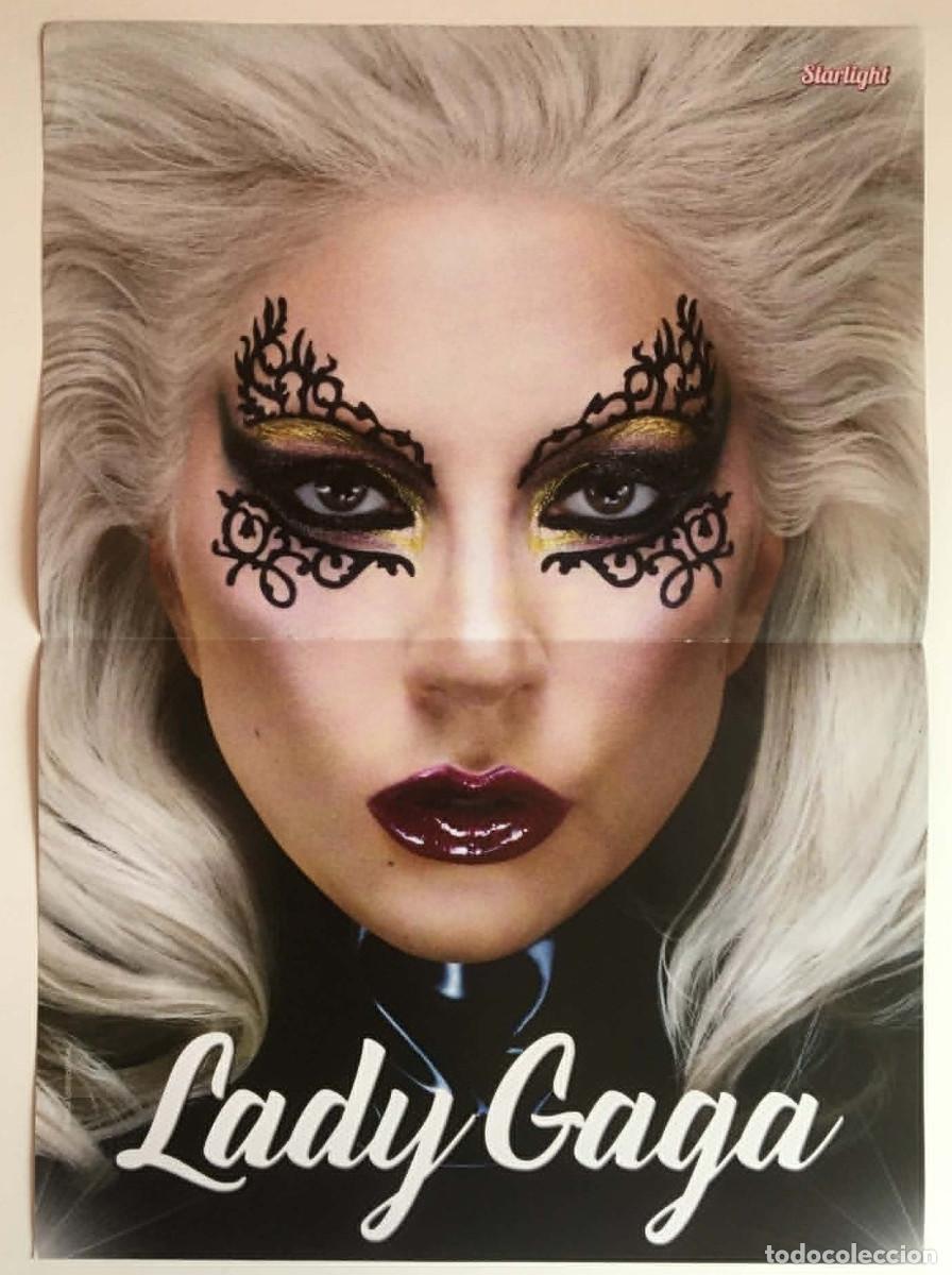 Coleccionismo de carteles: Lady Gaga / Bilal Hassani Eurovision Double-Sided Poster StarLight Magazine France Music