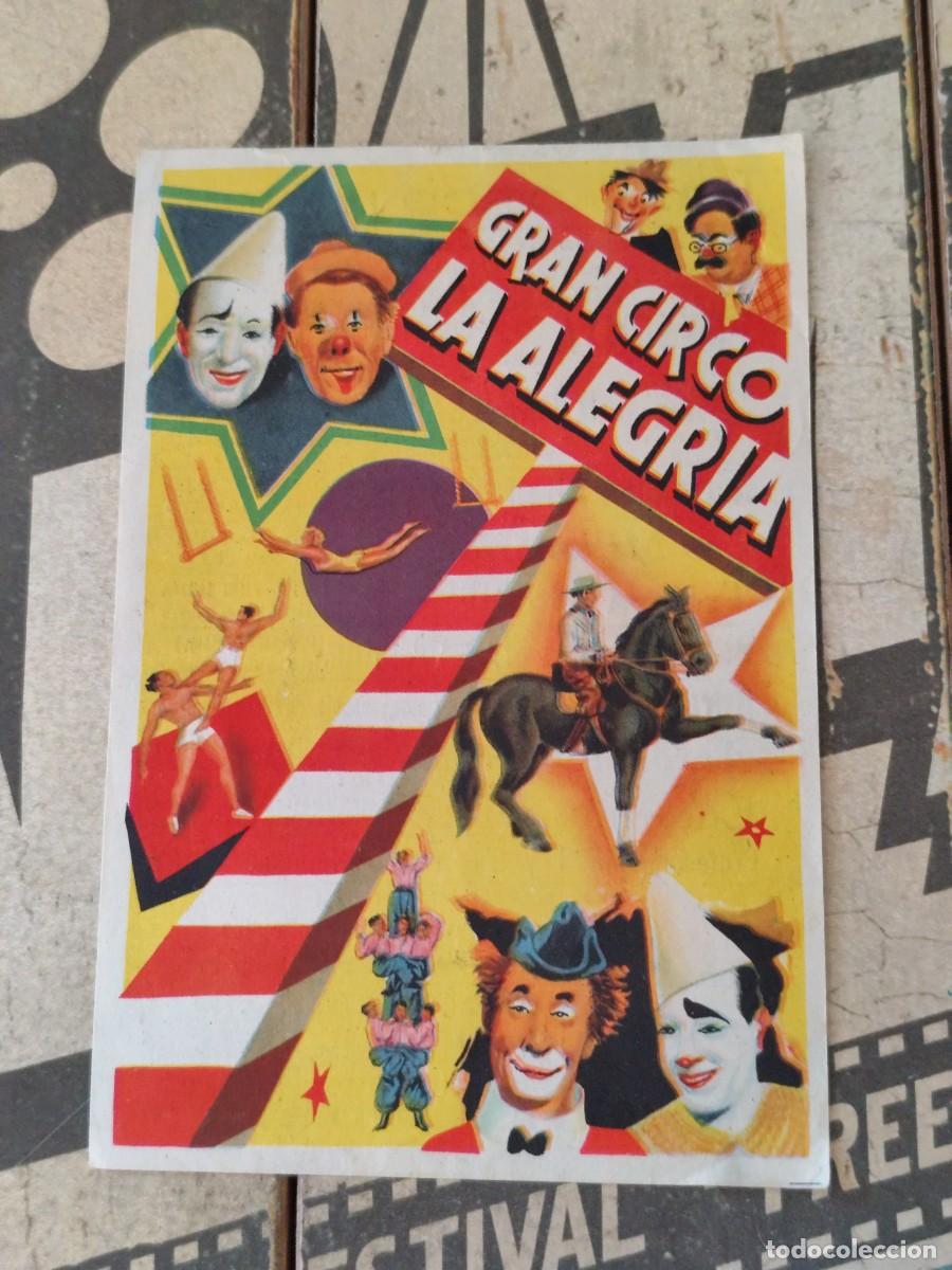 Coleccionismo de carteles: Gran Circo La Alegr&iacute;a El decano de los Ciegos espa&ntilde;oles En su 50&deg; Aniversario