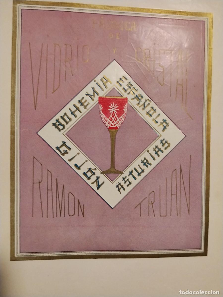 Coleccionismo de carteles: FABRICA DE VIDRIO Y CRISTAL RAMON TRUAN BOHEMIA ESPA&Ntilde;OLA ASTURIAS GIJON HOJA REVISTA A&Ntilde;O 1931-1932