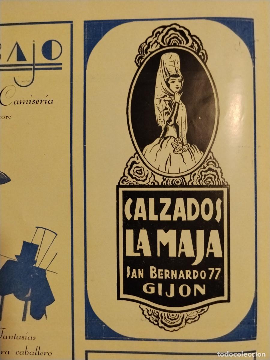 Coleccionismo de carteles: CALZADOS LA MAJA GIJON HOJA REVISTA A&Ntilde;O 1931-1932