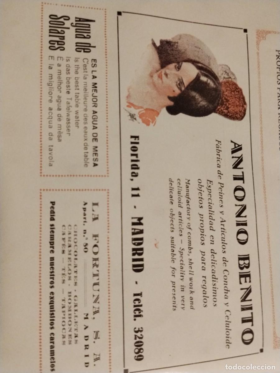 Coleccionismo de carteles: CASA JIMENEZ MANTONES DE MANILA ANTIGUOS Y MODERNOS MADRID HOJA REVISTA A&Ntilde;O 1931-1932