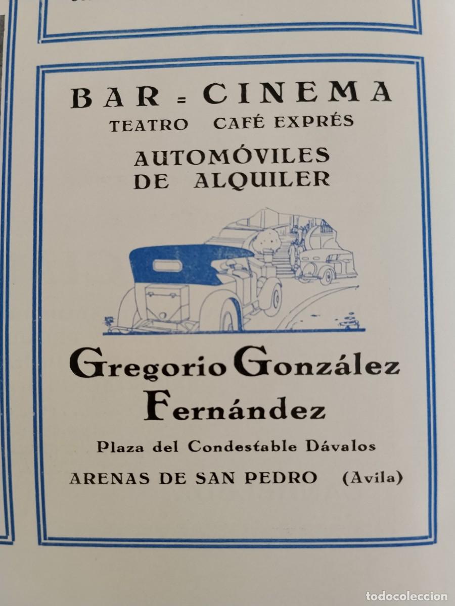 Coleccionismo de carteles: BAR CINEMA TEATRO GREGORIO GONZALEZ FERNANDEZ ARENAS DE SAN PEDRO AVILA HOJA A&Ntilde;O 1931-1932