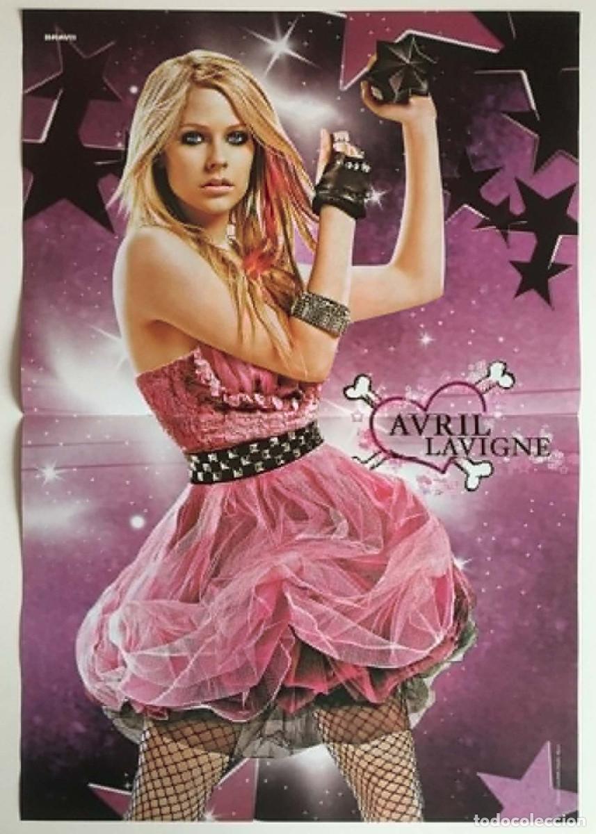 Coleccionismo de carteles: Avril Lavigne / Hayden Panettiere Heroes Double-Sided Poster Bravo Bulgaria Music Movie Hollywood