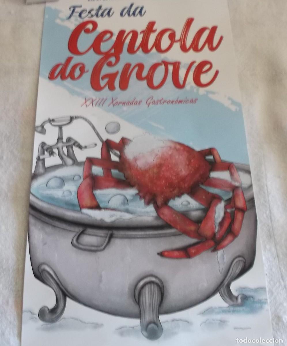 Coleccionismo de carteles: festa centola do Grove XXIII xornadas gastronomicas a&ntilde;o 2025