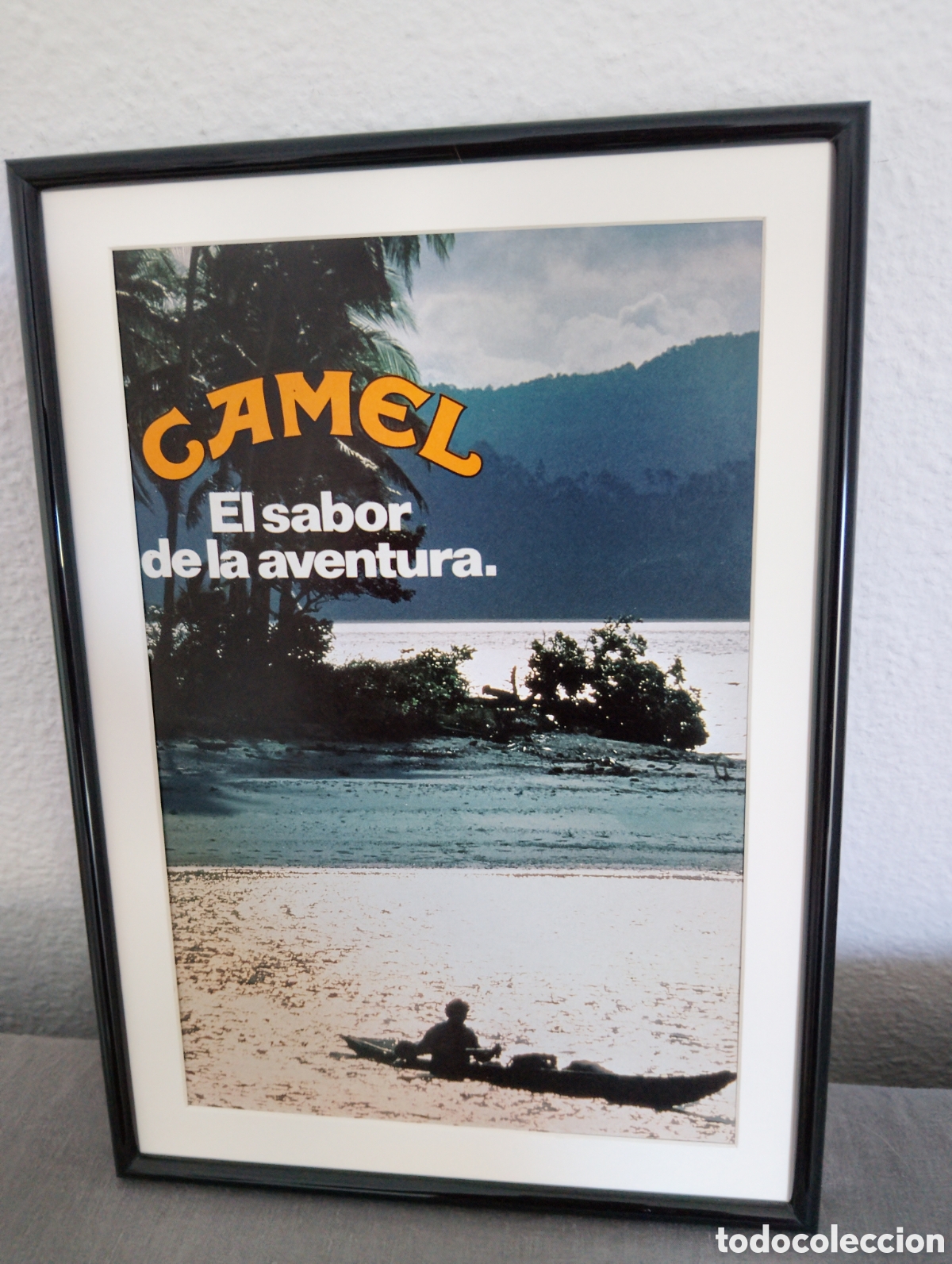 Coleccionismo de carteles: Camel aventura cuadro publicidad vintage a&ntilde;os 90 enmarcado
