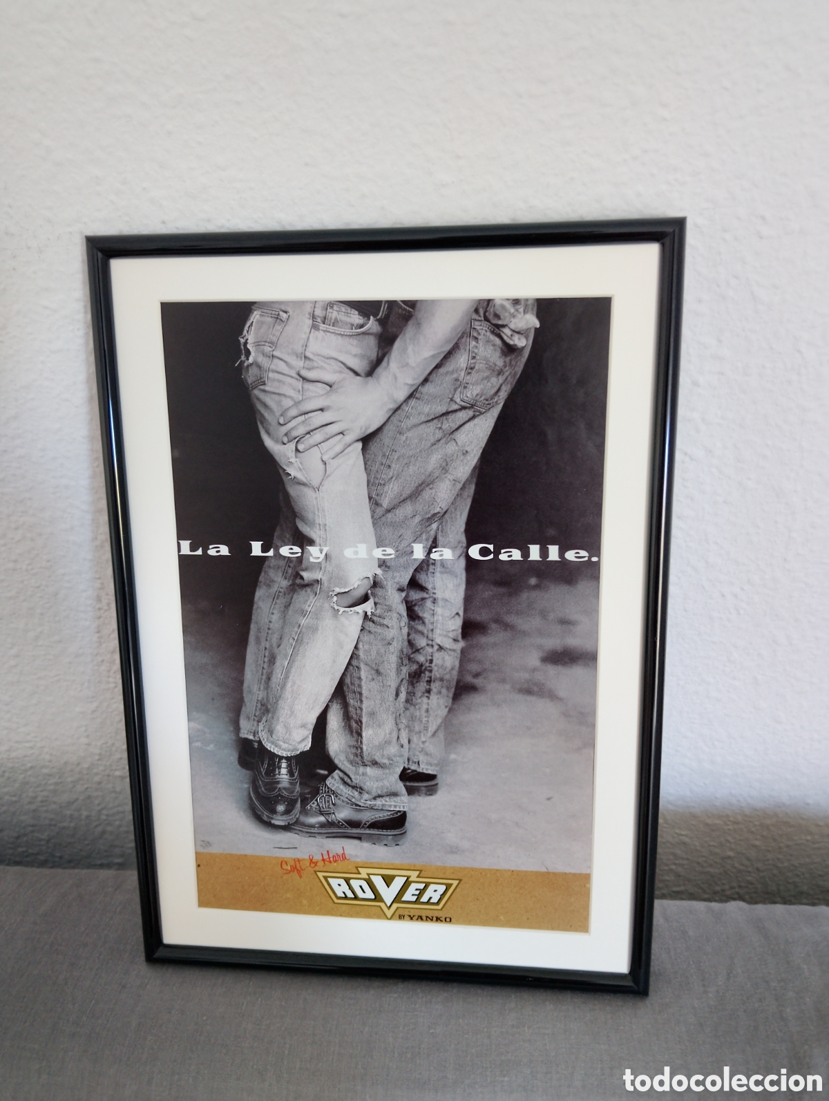 Poster collecting: Pantalones Rover anuncio original vintage a&ntilde;os 80 enmarcado