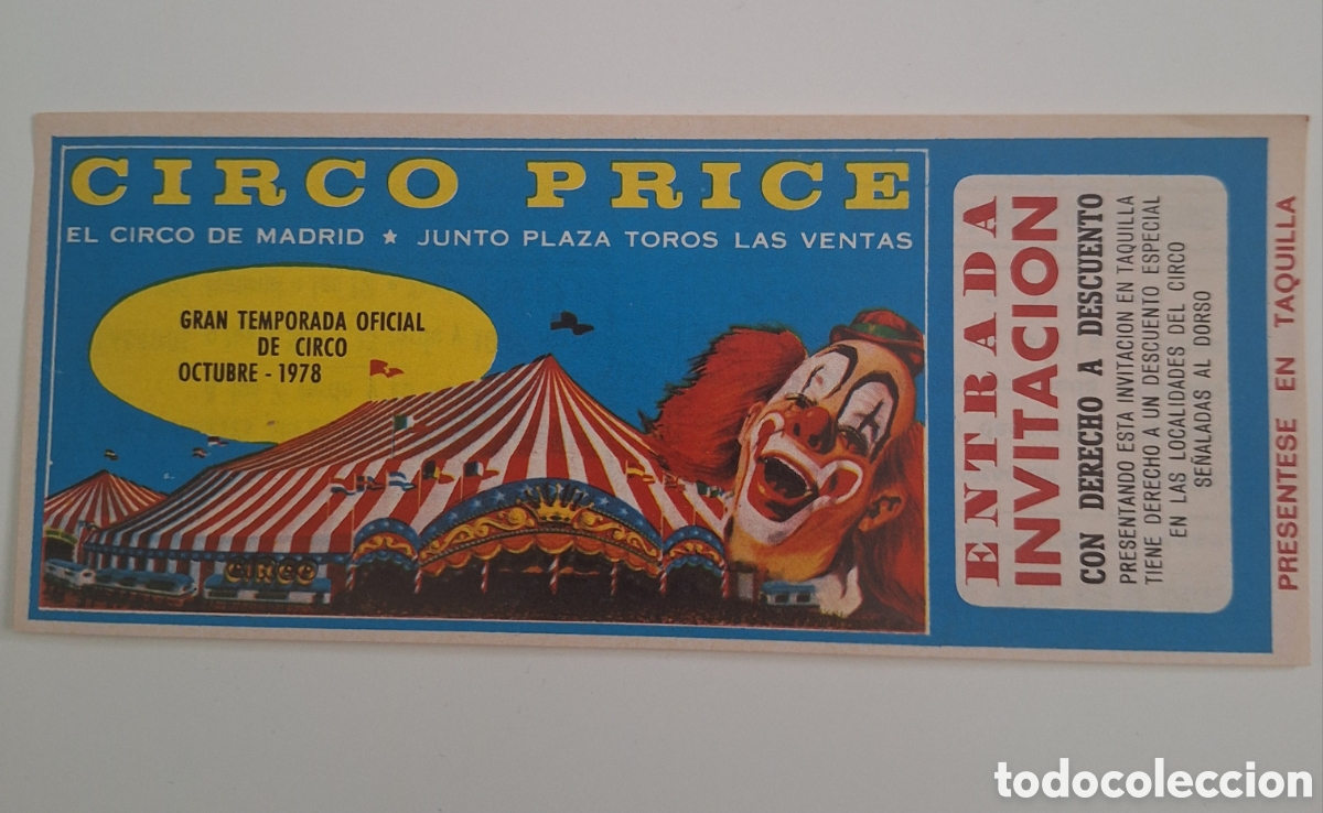 Coleccionismo de carteles: Invitaci&oacute;n Circo Price - Foto 1