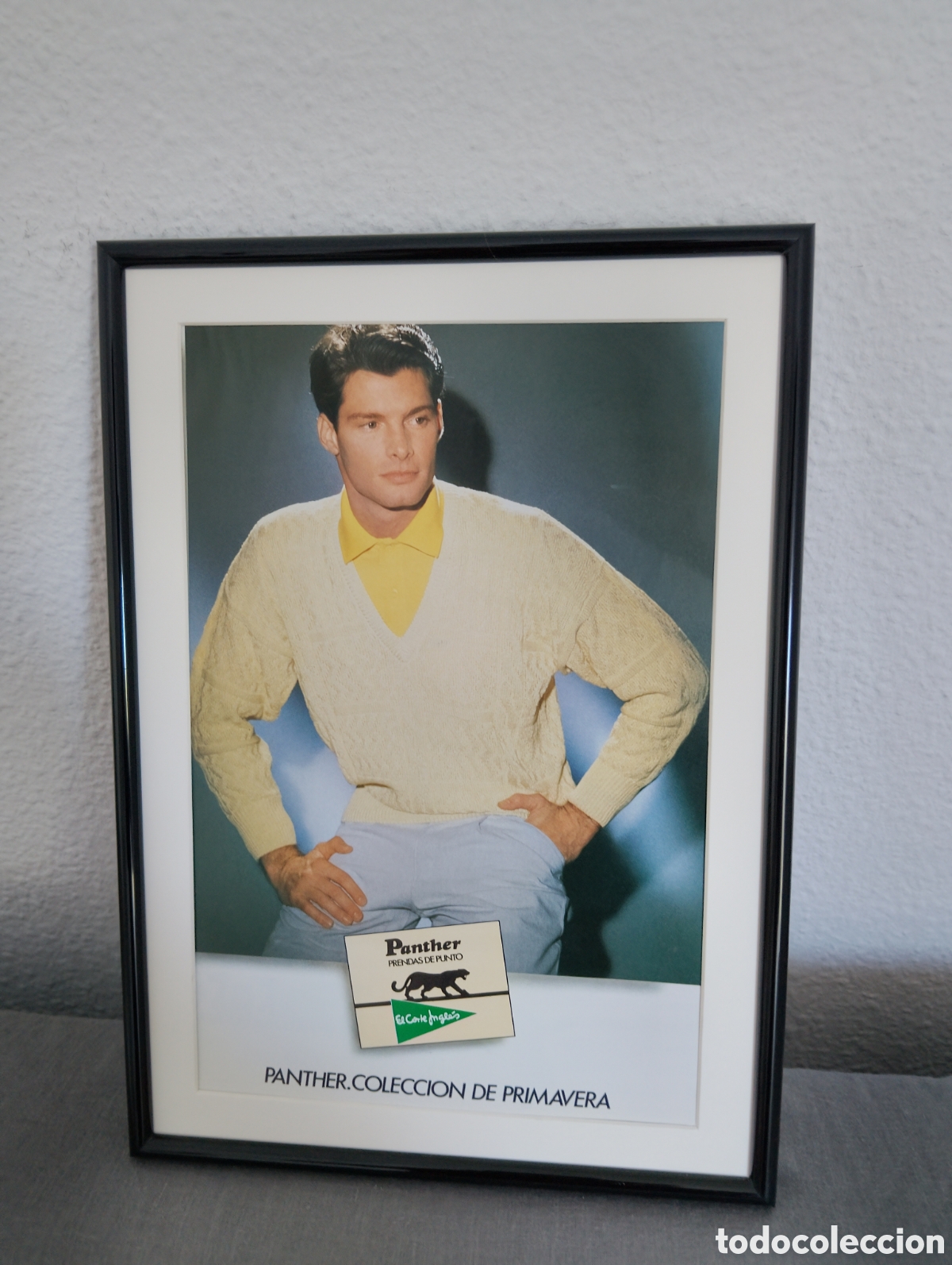 Coleccionismo de carteles: Panther el corte ingles anuncio original vintage a&ntilde;os 80 enmarcado moda