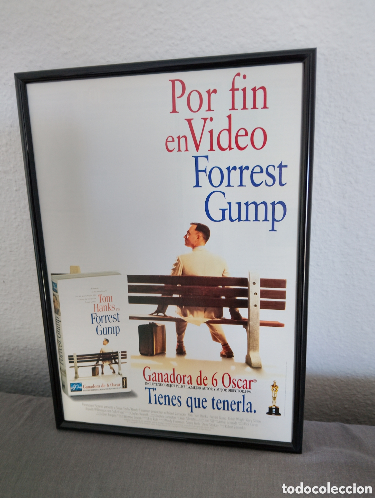 Coleccionismo de carteles: Forrest Gump anuncio original vintage a&ntilde;os 90 estreno vhs