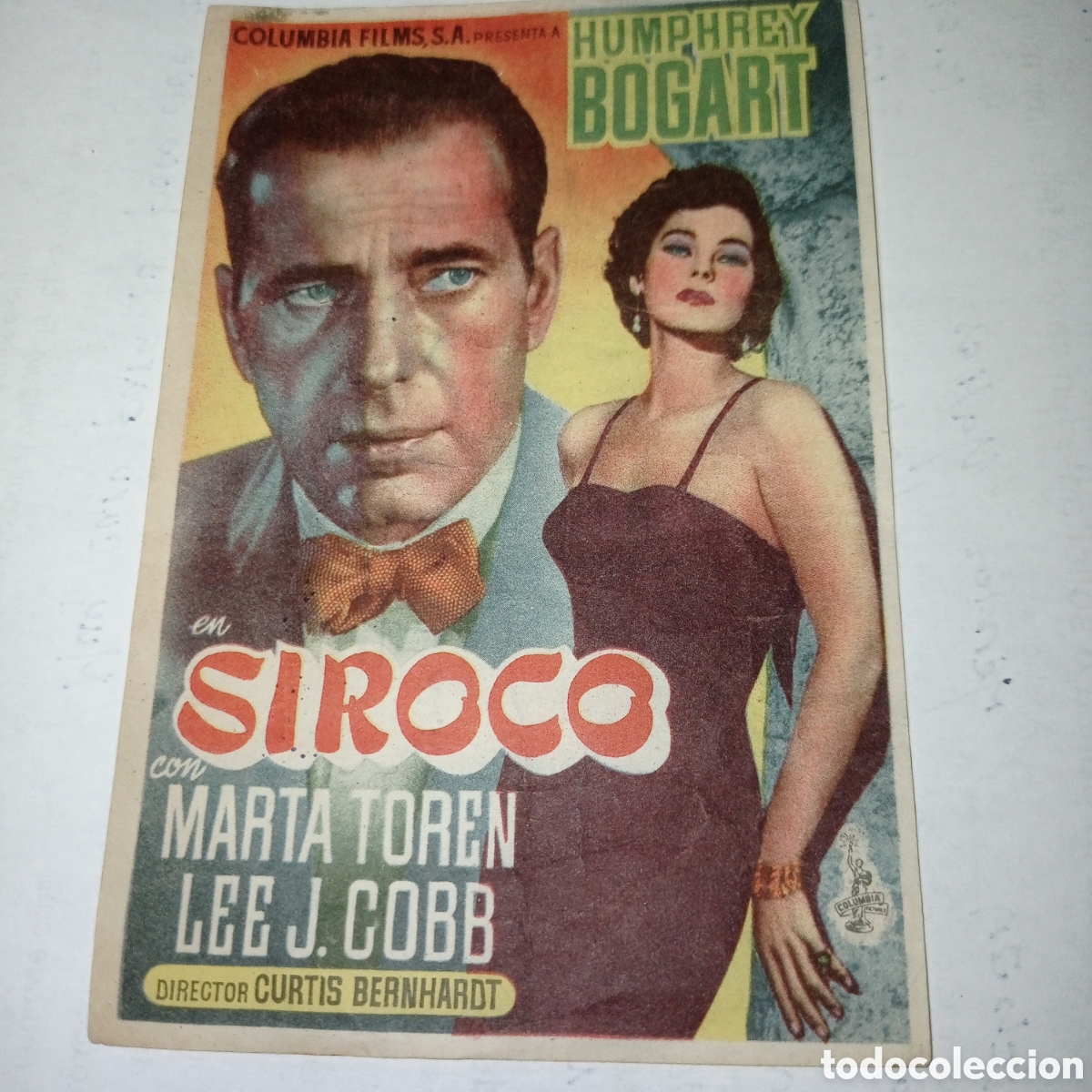Coleccionismo de carteles: Programa de mano pel&iacute;cula SIROCO
