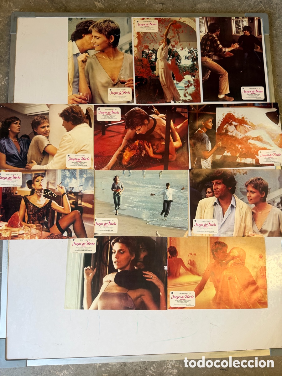 Coleccionismo de carteles: Lote 11 Fotocromos Originales Juegos de Noche