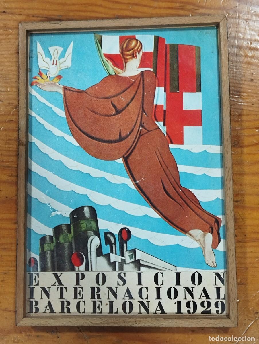 Coleccionismo de carteles: CARTEL EXPOSICI&Oacute;N INTERNACIONAL BARCELONA 1929. ENMARCADO. REPRODUCCI&Oacute;N.