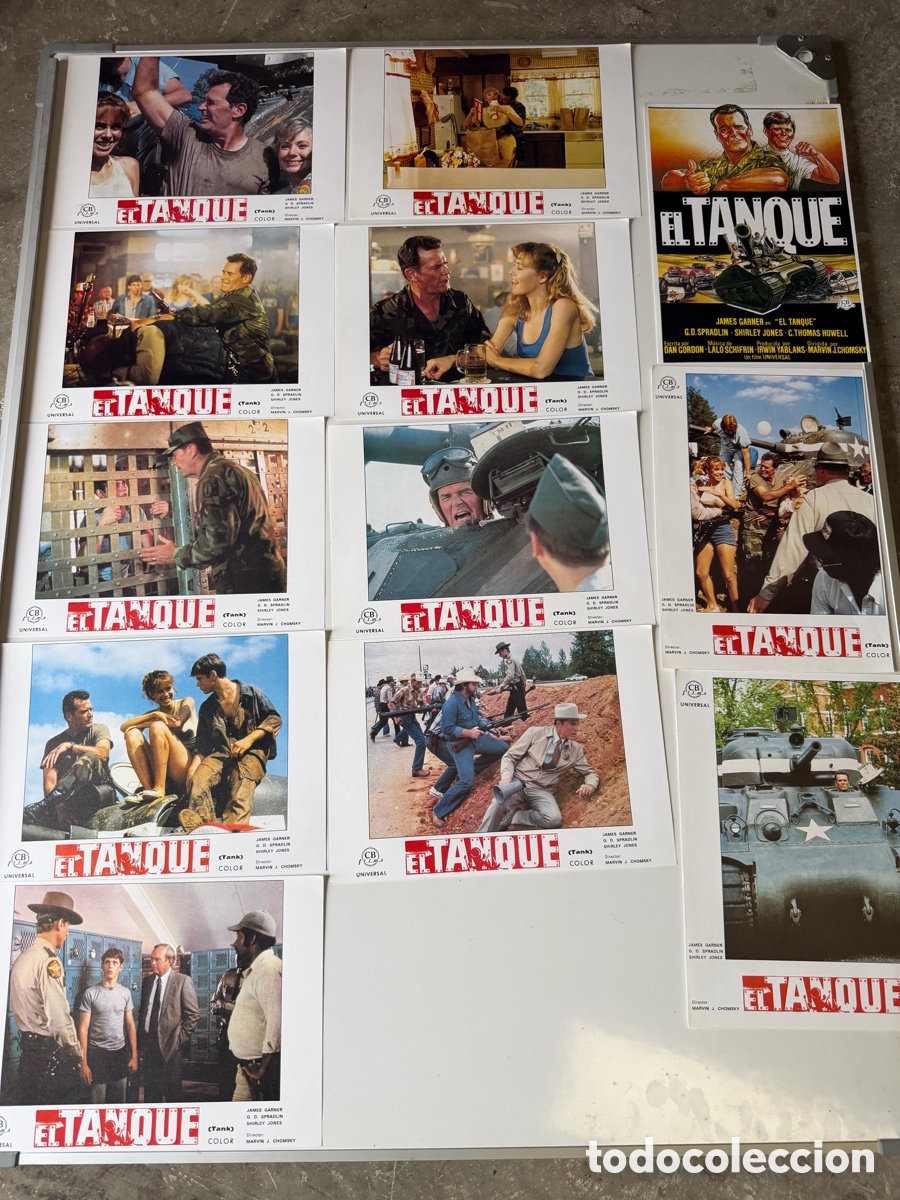 Coleccionismo de carteles: Lote fotocromos cine El Tanque originales