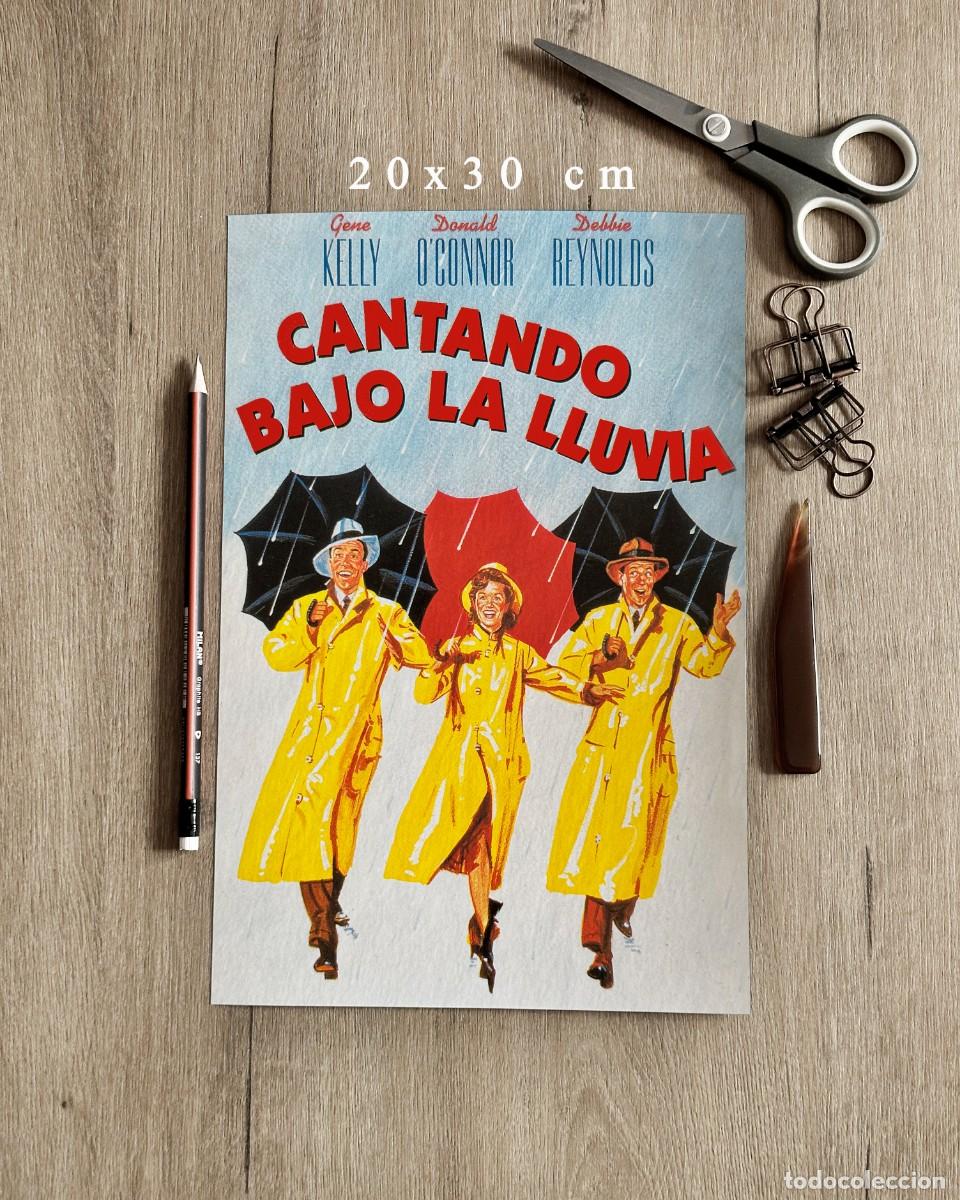 Coleccionismo de carteles: Cantando bajo la lluvia (1952) - Reproducci&oacute;n P&oacute;ster 20x30