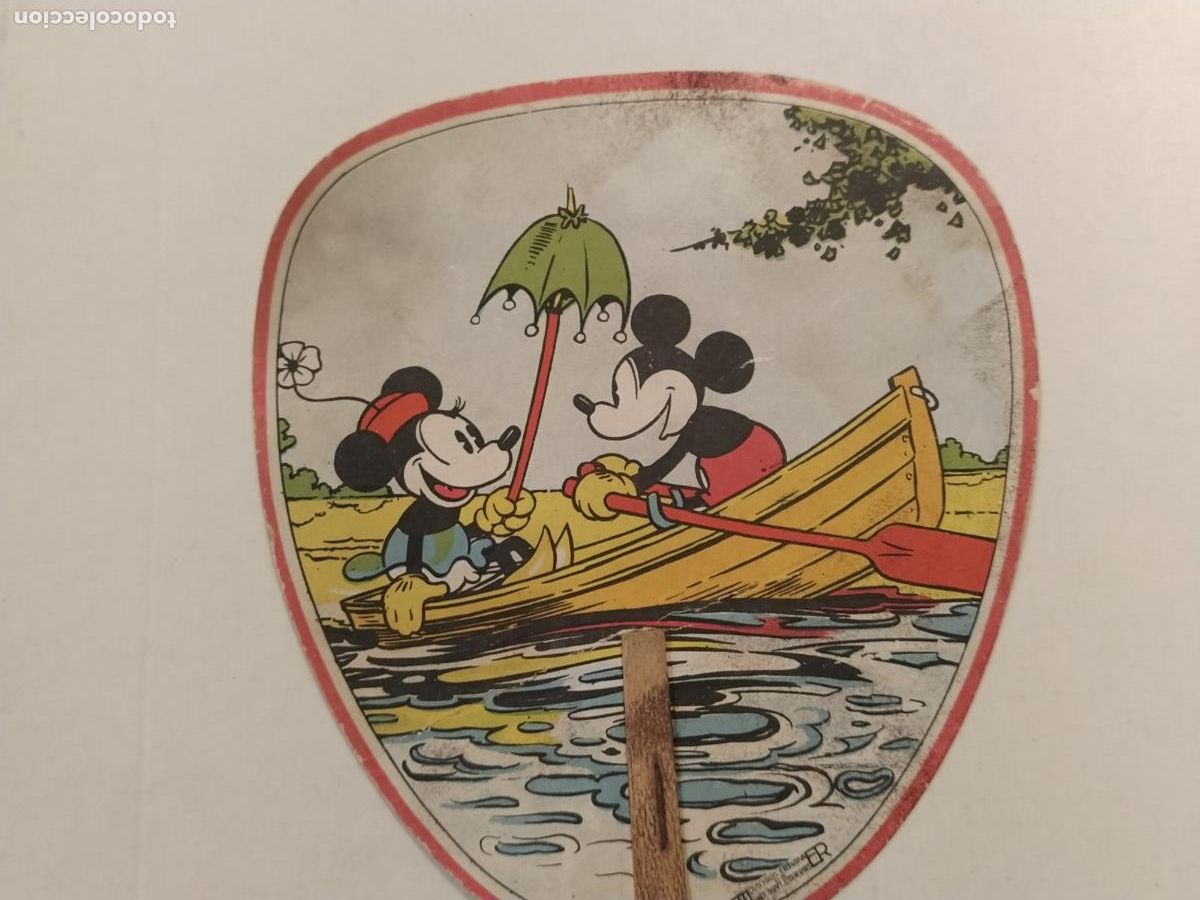 Coleccionismo de carteles: WALT DISNEY - MICKEY MOUSE Y MINNIE - PAY PAY PUBLICIDAD ANIS MORELL de CAMIL COSTA , MANRESA