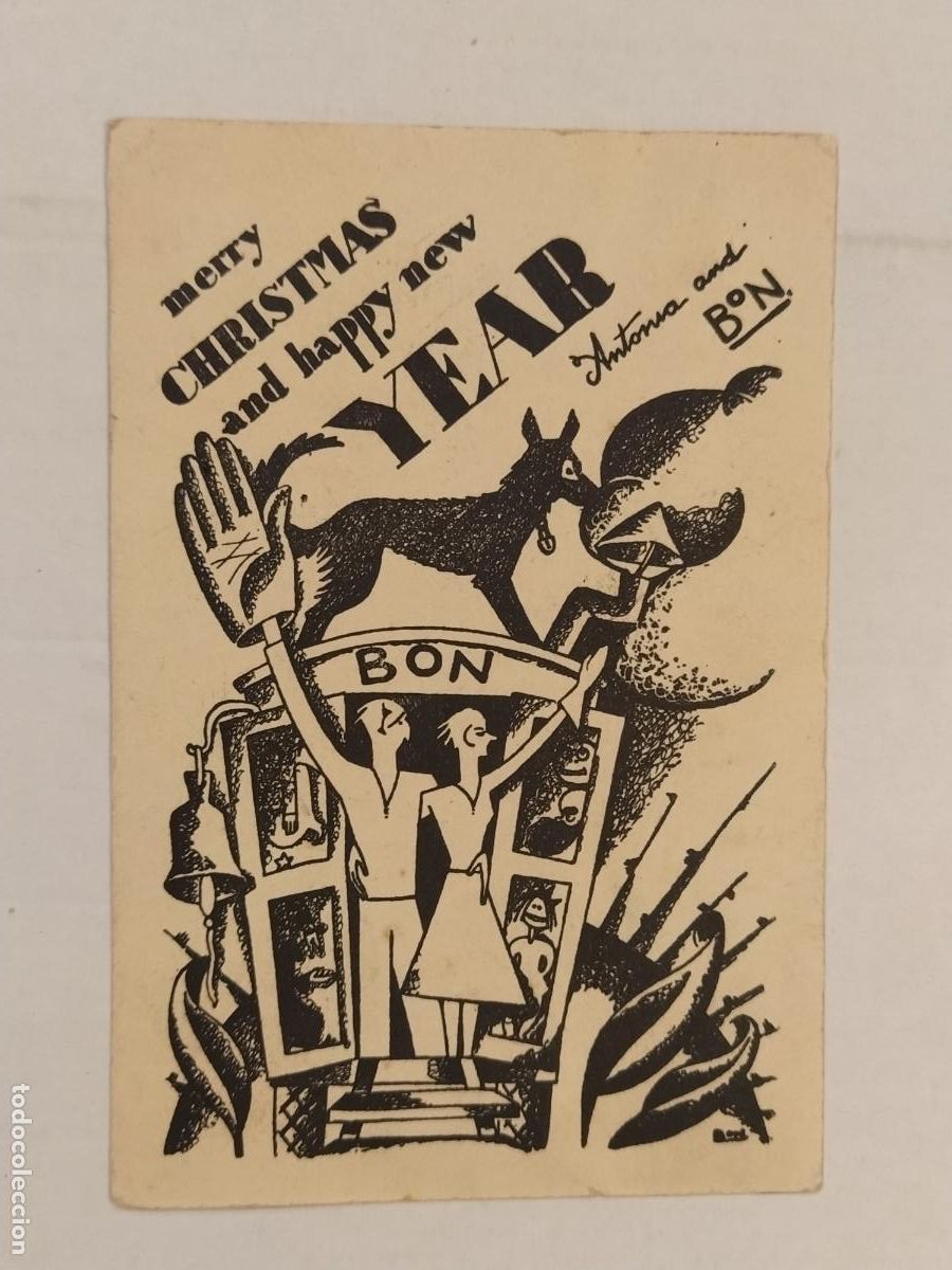 Coleccionismo de carteles: BON - FELICITACIO ANTIGA DIRIGIDA MARTI ROSELL GENERALITAT DE CATALUNYA -VEURE FOTOS-(116.152)