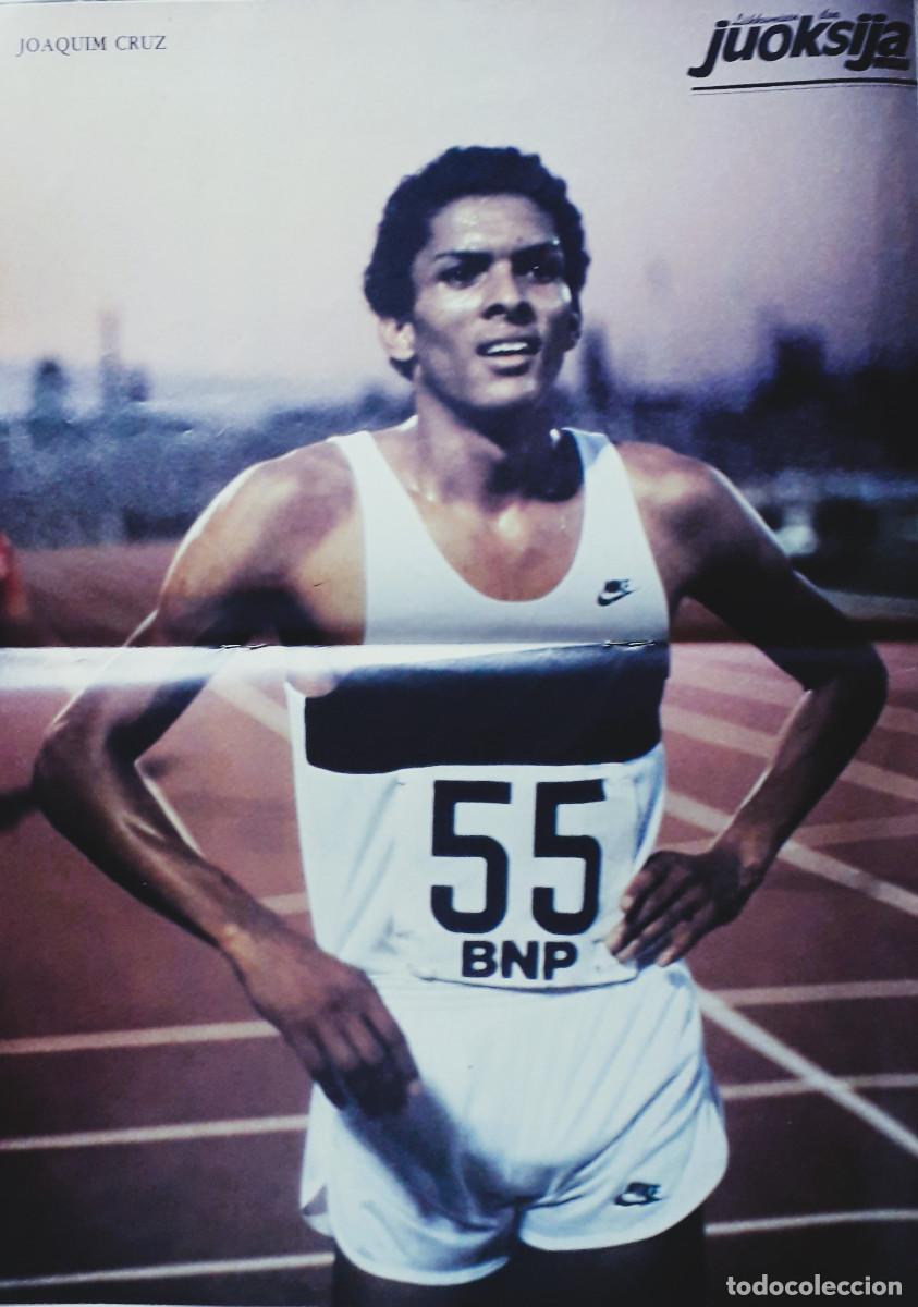 Coleccionismo de carteles: P&oacute;ster del atleta brasile&ntilde;o Joaquim Cruz.