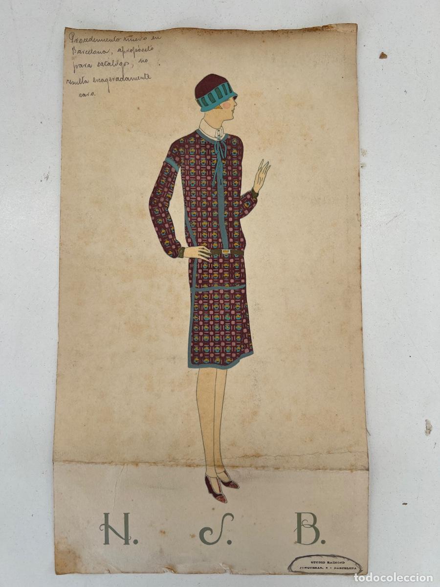 Coleccionismo de carteles: CARTEL MODA A&Ntilde;OS 20 H.S.B. STUDIO RAIMOND BARCELONA
