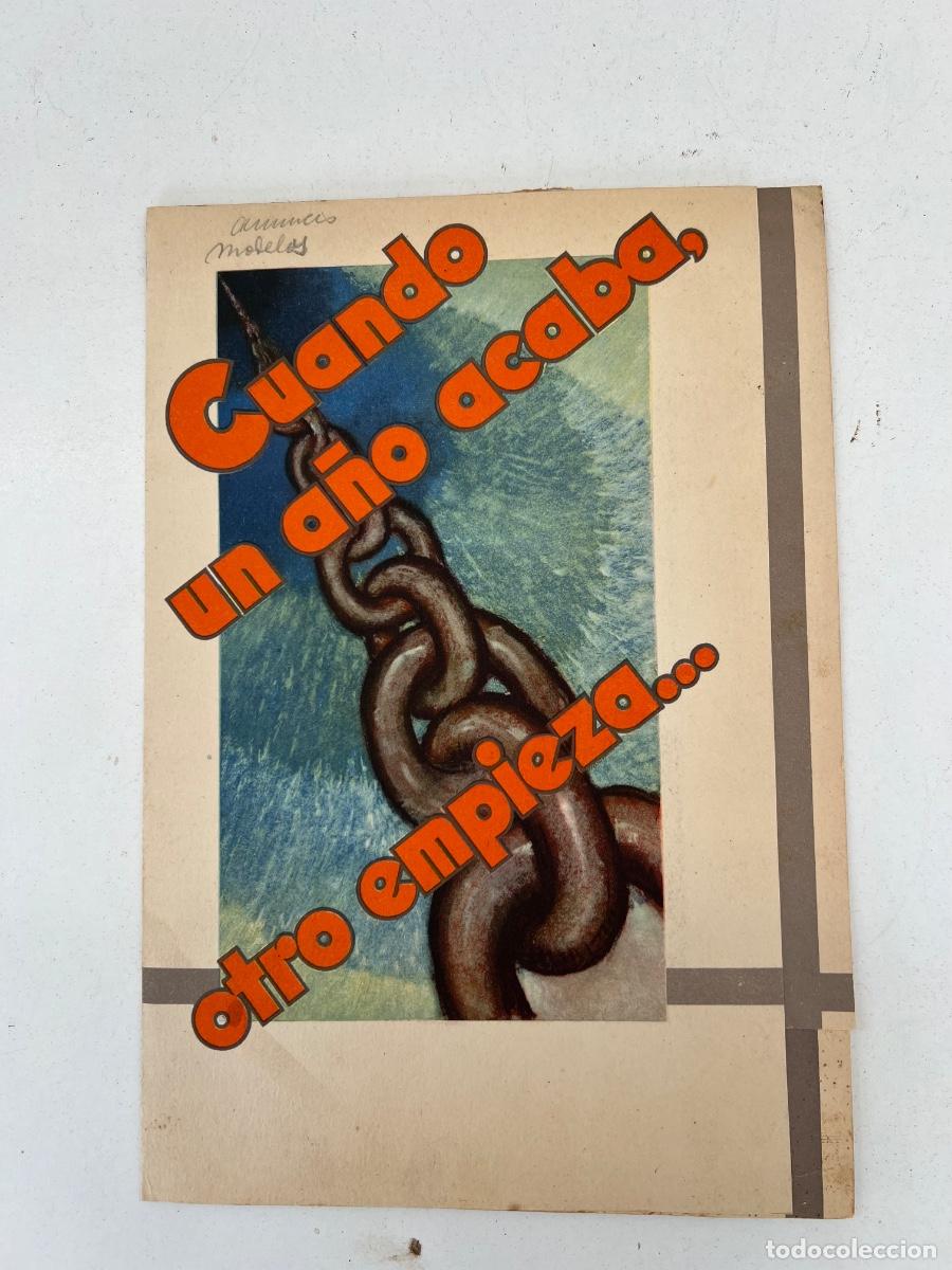Coleccionismo de carteles: CARTEL FELICITACION A&Ntilde;O NUEVO I.G. SEIX & BARRAL