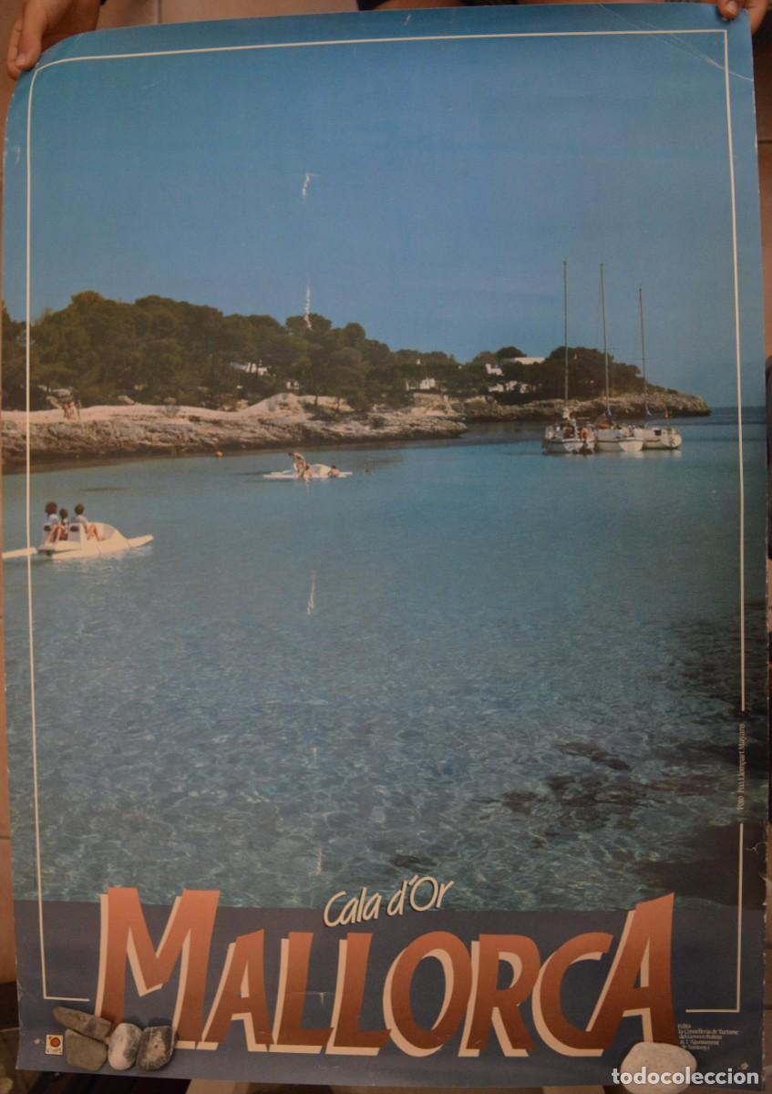 Coleccionismo de carteles: CARTEL MALLORCA ISLAS BALEARES ILLES BALEARS MUNICIPIO SANTANY&Iacute; CALA D'OR MAR ARENA FOTO VELOMAR