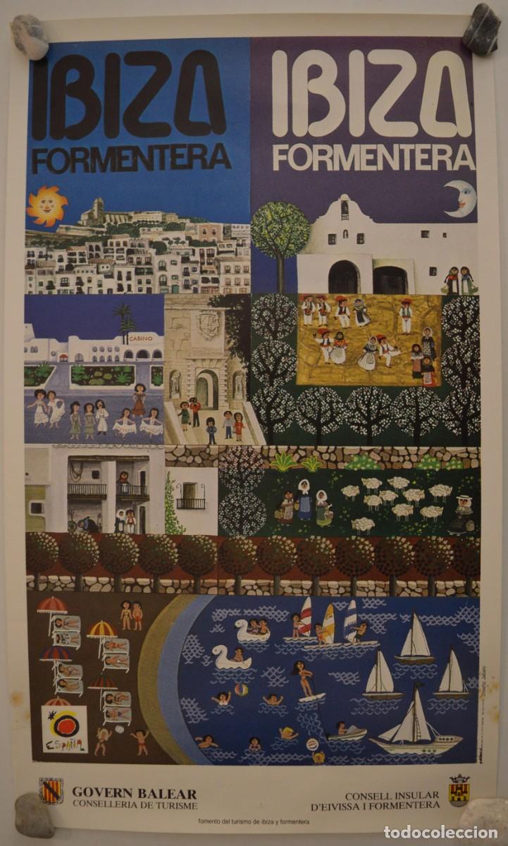 Coleccionismo de carteles: CARTEL ISLAS BALEARES ILLES BALEARS IBIZA FORMENTERA FOMENTO DEL TURISMO GOBERN BALEAR