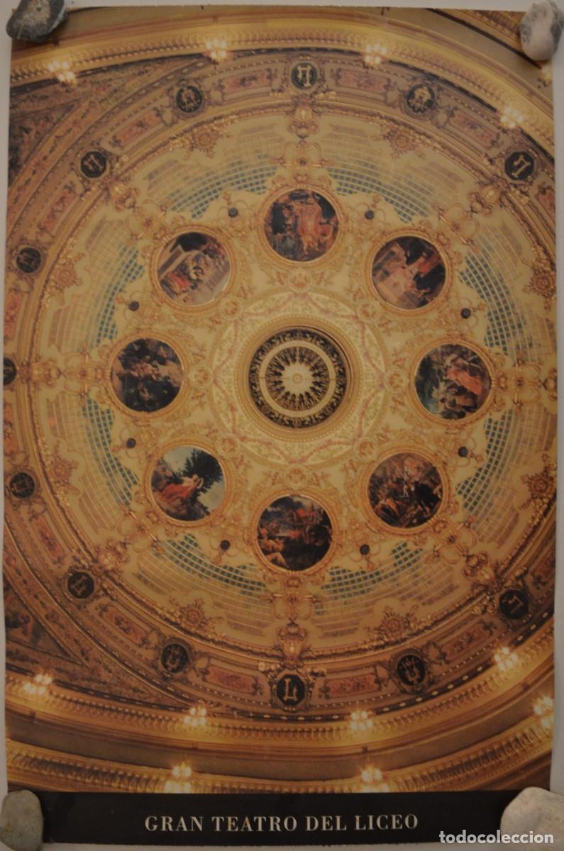 Coleccionismo de carteles: CARTEL GRAN TEATRO DEL LICEO LICEU BARCELONA TECHO ARQUITECTURA ARTE BIEN CULTURAL NTER&Eacute;S NACIONAL