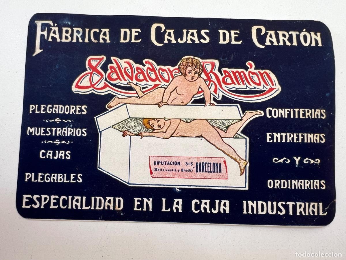Coleccionismo de carteles: CATALOGO PUBLICITARIO POSTAL FABRICA CAJAS DE CARTON SALVADOR ROMAN A&Ntilde;OS 20