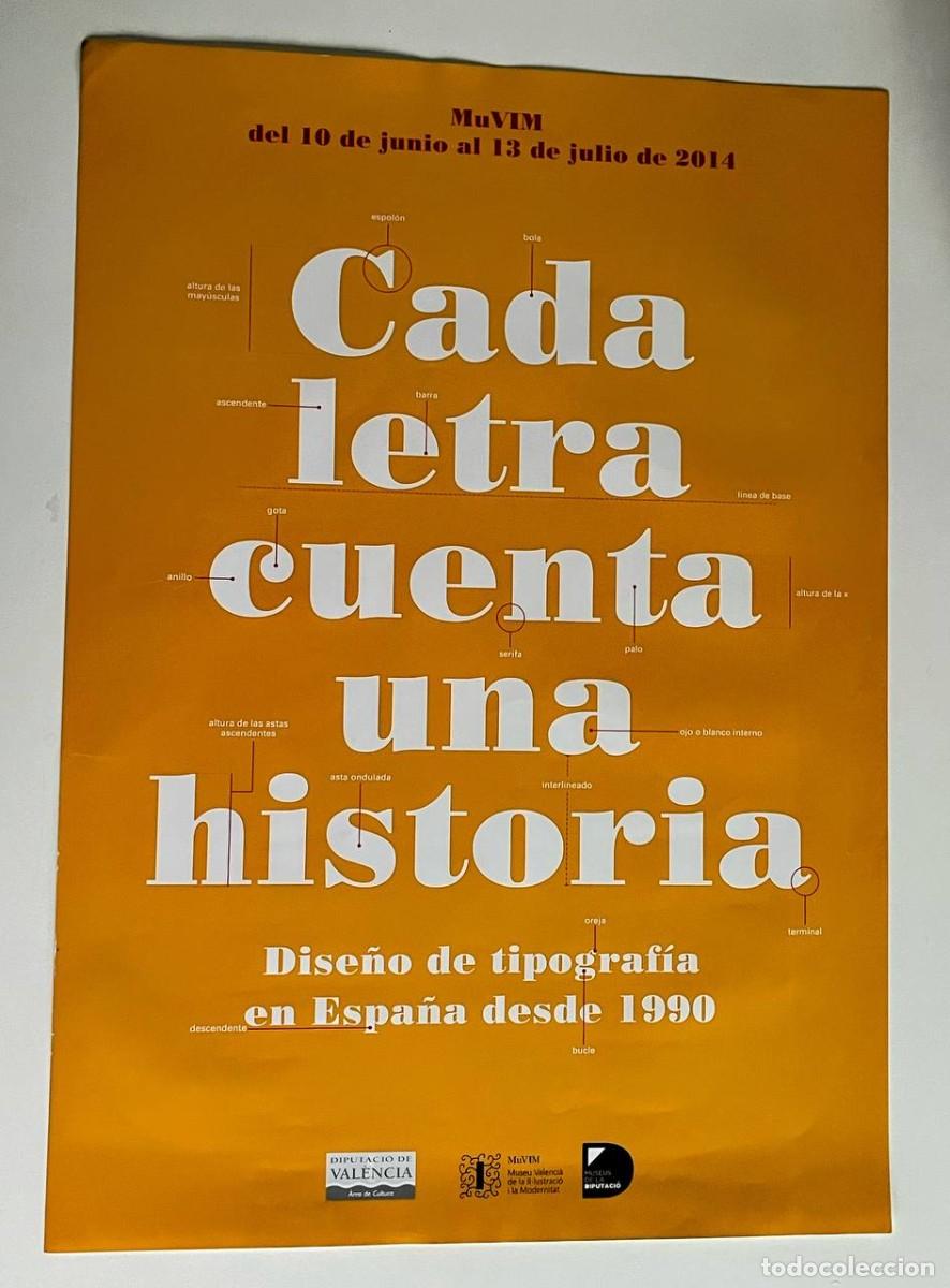 Coleccionismo de carteles: Cartel exposici&oacute;n dise&ntilde;o tipograf&iacute;a MuVIM