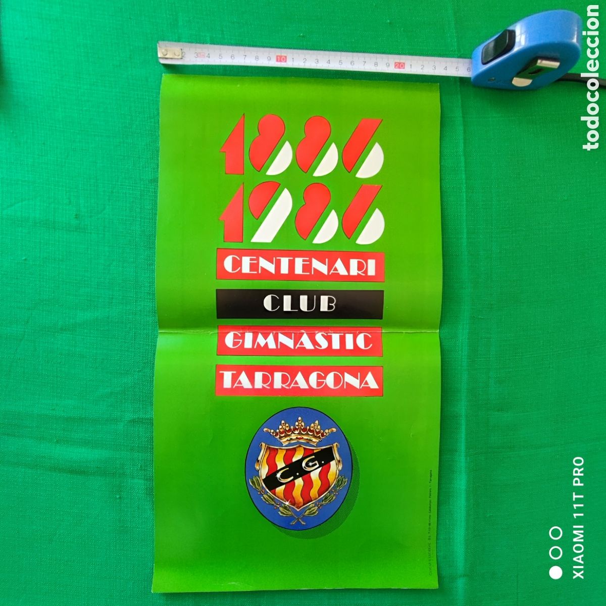 Coleccionismo de carteles: Cartel del centenario del club Gimn&aacute;stico de Tarragona.