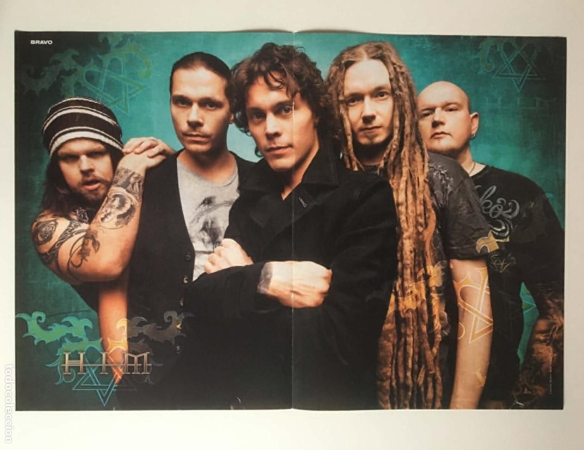 Coleccionismo de carteles: HIM / The Simpsons Family Portrait Double-Sided Poster Size A3 - Bravo Magazine Bulgaria Music TV