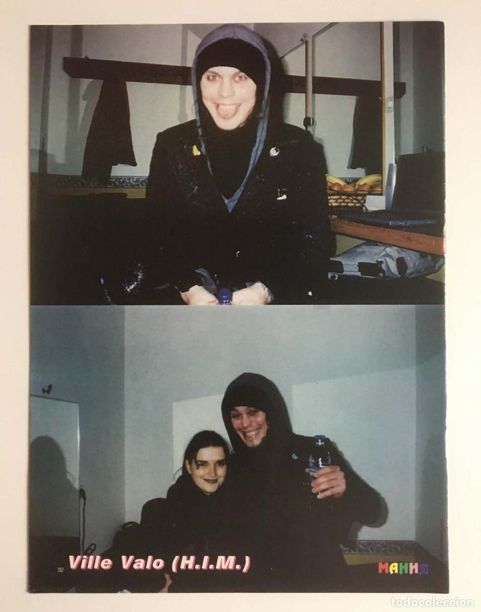 Coleccionismo de carteles: Ville Valo HIM Backstage Photos / Westlife Double-Sided Poster А4 - Mania Magazine Bulgaria Music