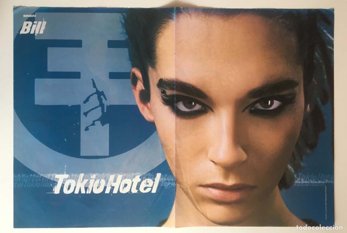 Coleccionismo de carteles: Bill Kaulitz Tokio Hotel / Halloween Rock Skeleton Double-Sided Poster A3 Bravo Bulgaria Music