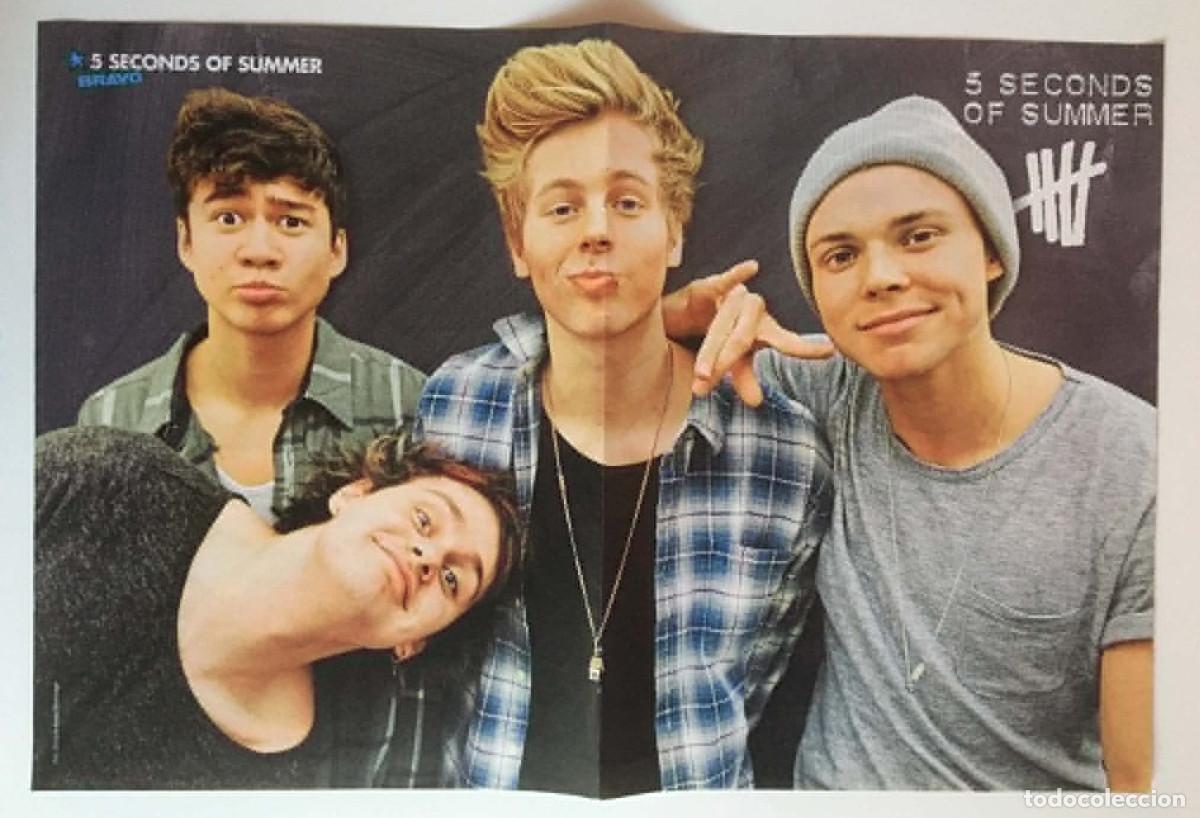 Poster collecting: 5 Seconds of Summer 5SOS / The Simpsons 25 Years Double-Sided Poster A3 Bravo Germany Music TV