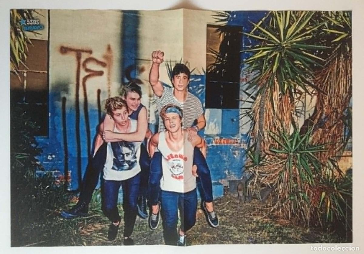 Poster collecting: 5 Seconds of Summer 5SOS / Jupiter Ascending Double-Sided Poster A3 Bravo Magazine Bulgaria Movie