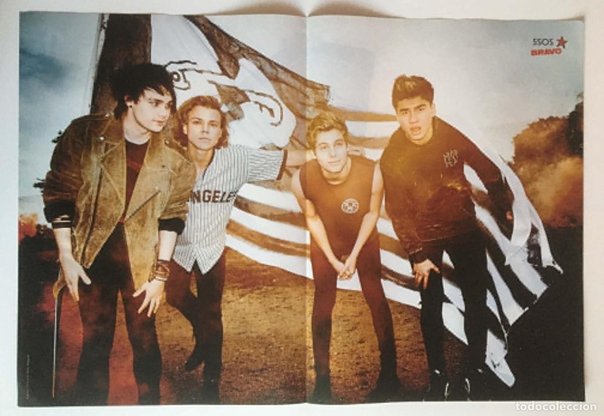 Poster collecting: 5 Seconds of Summer 5SOS / Alex Aiono Double-Sided Poster A3 Bravo Magazine Bulgaria Music