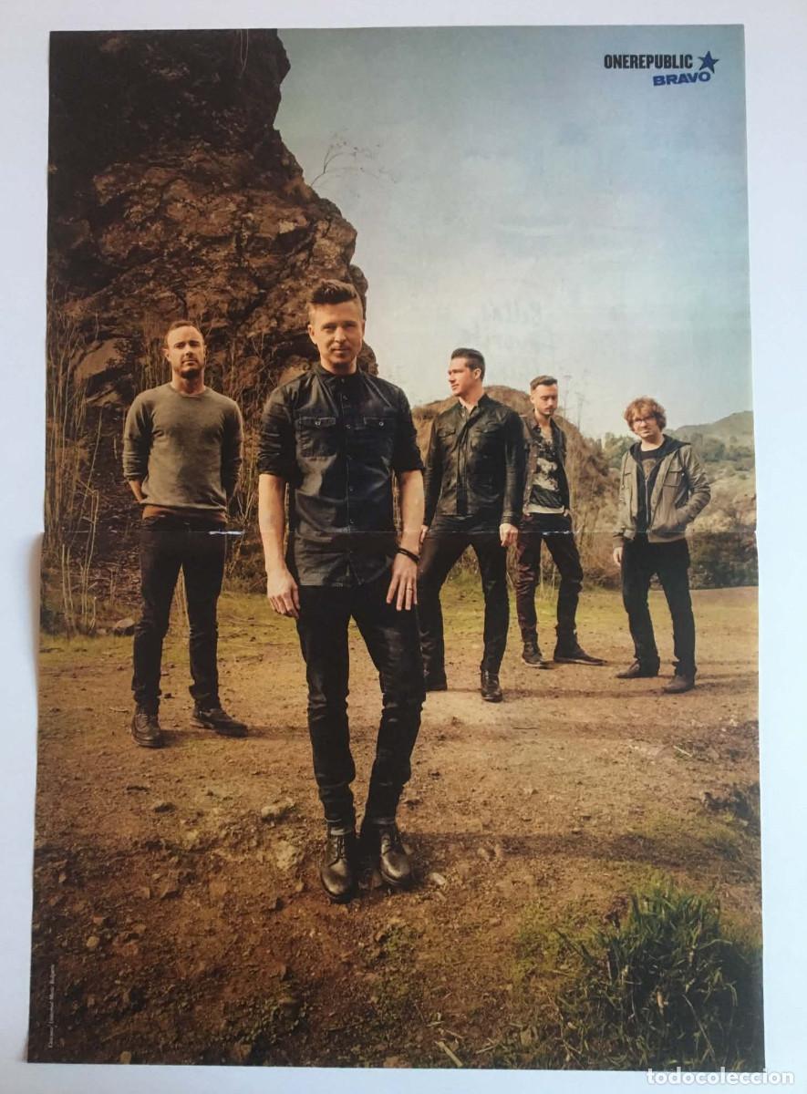 Coleccionismo de carteles: OneRepublic / Bella Thorne Double-Sided Poster A3 Bravo Magazine Bulgaria Music