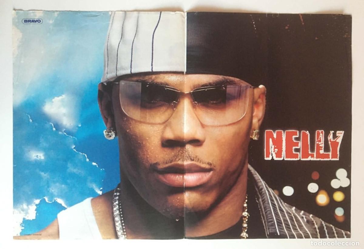 Colecionismo de cartazes: Nelly / Maroon 5 Double-Sided Poster A3 Bravo Magazine Bulgaria Music Used