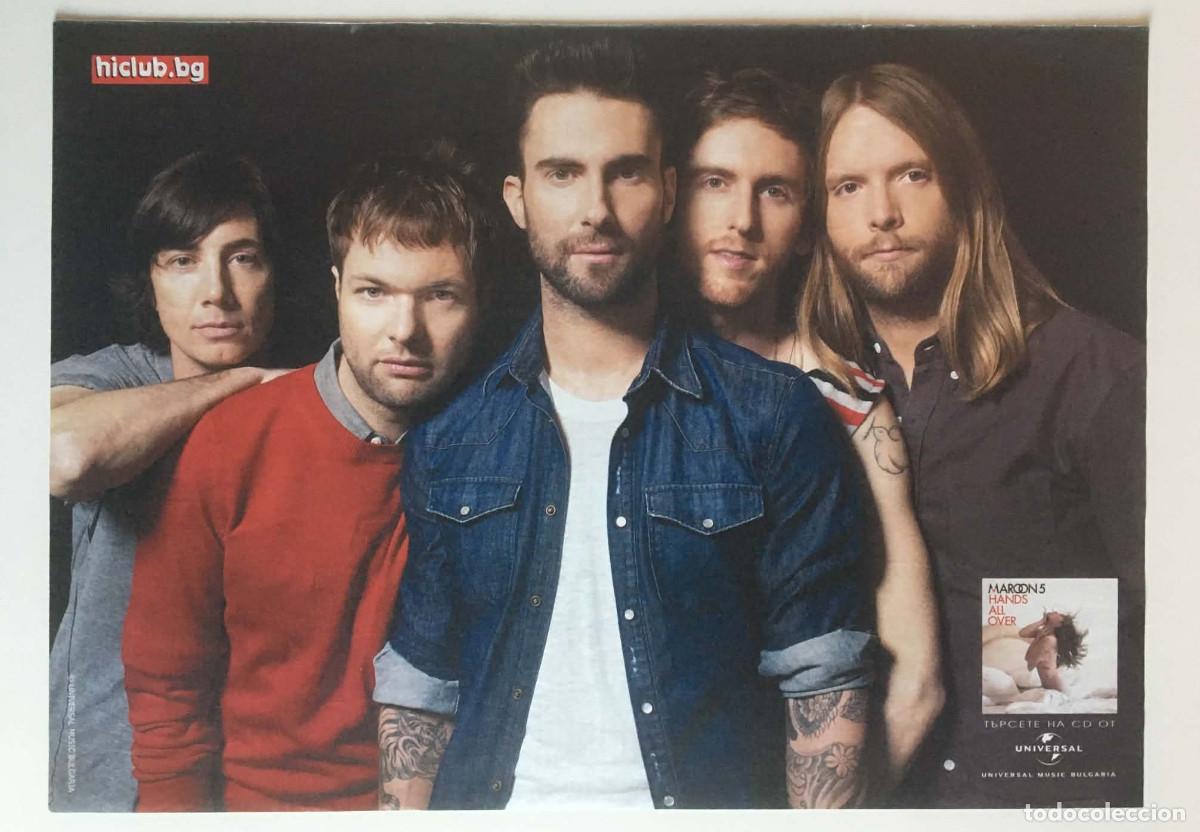 Poster collecting: Maroon 5 Hands All Over Era Promo Poster A4 HiClub Magazine Bulgaria Music