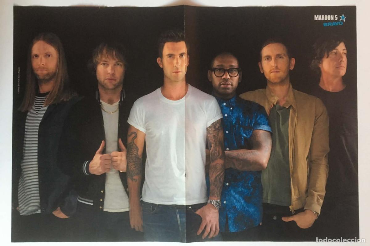 Poster collecting: Maroon 5 / Grigor Dimitrov Double-Sided Poster A3 Bravo Magazine Bulgaria Music Tennis
