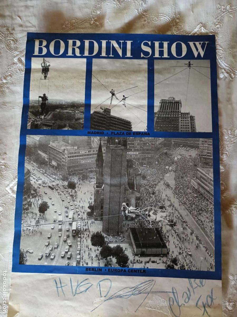 Sammeln von Plakaten: CARTEL SHOW LOS BORDINIS FIRMADO ACTUACION DE CANDAS AUTOGRAFIADO