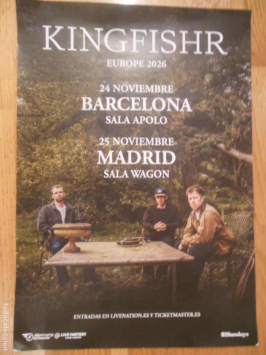 Coleccionismo de carteles: CARTEL KINGFISHR BARCELONA MADRID EUROPE 2026 POSTER